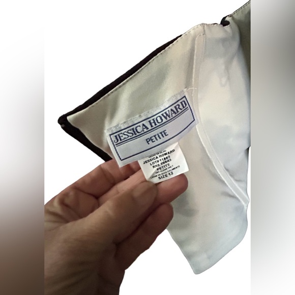 🖤GORGEOUS JESSICA HOWARD DRESS! NEUTRAL BLACK & WHITE! STUNNING 🖤 - Picture 5 of 16